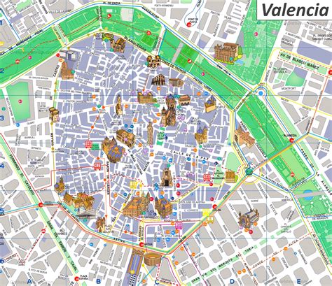 Valencia Spain Map