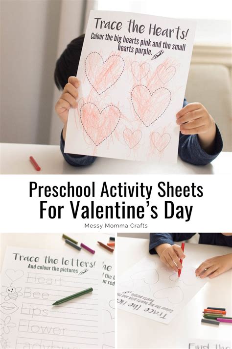 Valentine Activity Sheets For Preschoolers Messy Momma Crafts Preschool My Favourite Worksheet - Preschool My Favourite Worksheet