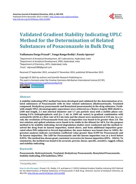 Full Download Validated Gradient Stability Indicating Uplc Method For 