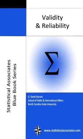 validity and reliability 2016 edition statistical