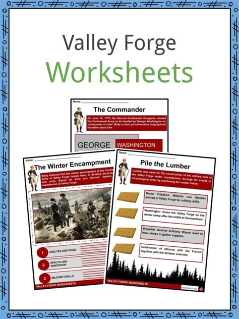Valley Forge Worksheet Pdf Valley Forge Worksheet - Valley Forge Worksheet