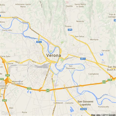 Valpolicella Map Pa Stradale Verona