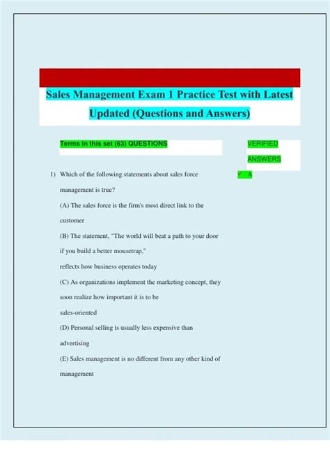 Valtera Practice Test Sales