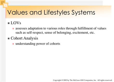 Values And Lifestyles System