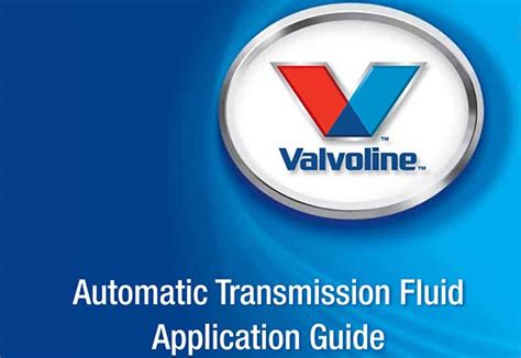 Download Valvoline Atf Application Guide 