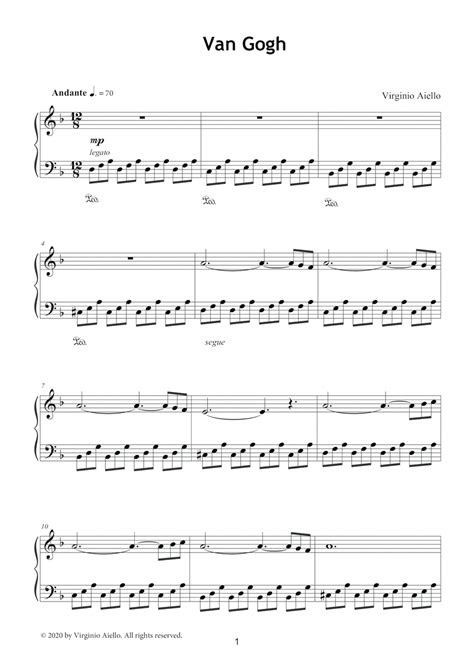Van Gogh Piano Notes