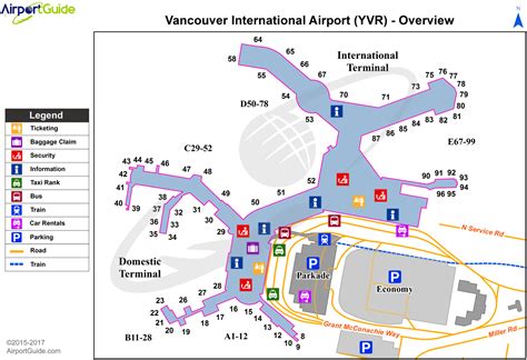 Vancouver Airport Terminal Map