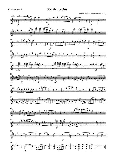 vanhal clarinet sonata pdf