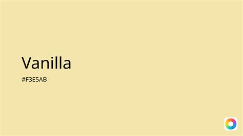 vanilla color
