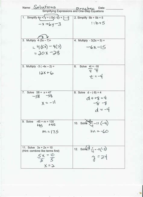 Variables And Equations Worksheet Answers   Variables And Expressions Worksheet Answers Eldorion - Variables And Equations Worksheet Answers
