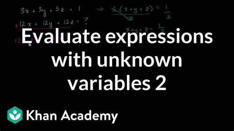 Variables Expressions Amp Equations Video Khan Academy Expression Vs Equation - Expression Vs Equation