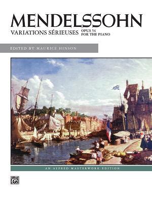 variations sa c rieuses op 54 piano