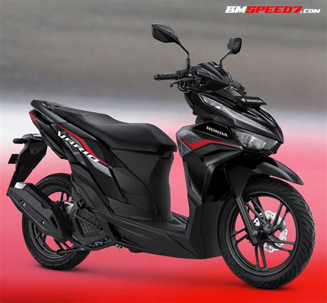 VARIO 125 HITAM 2024：Honda Vario 125 ra mắt phiên bản 2025, thêm màu đỏ nhám nổi bật,