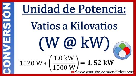 Vatios A Watts