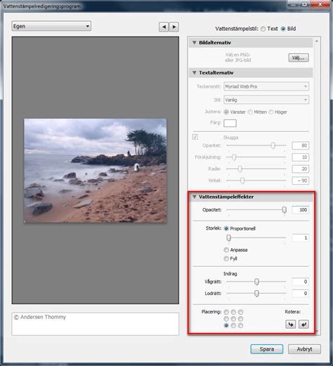 vattenstämpel lightroom