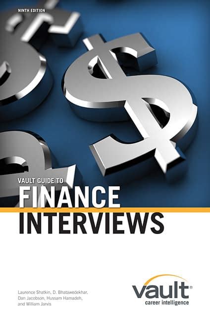 Vault Guide To Financial Interviews 8th Edition