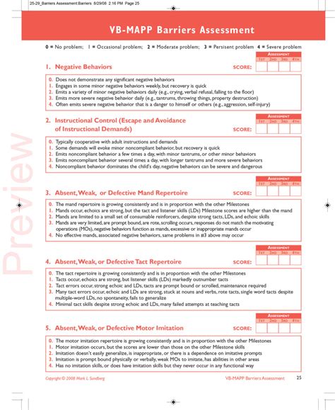 Vb Mapp Barrier Assessment