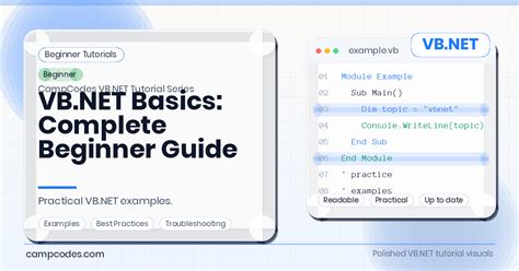 vb net tutories