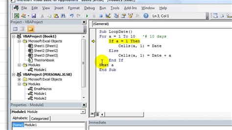vba next without for