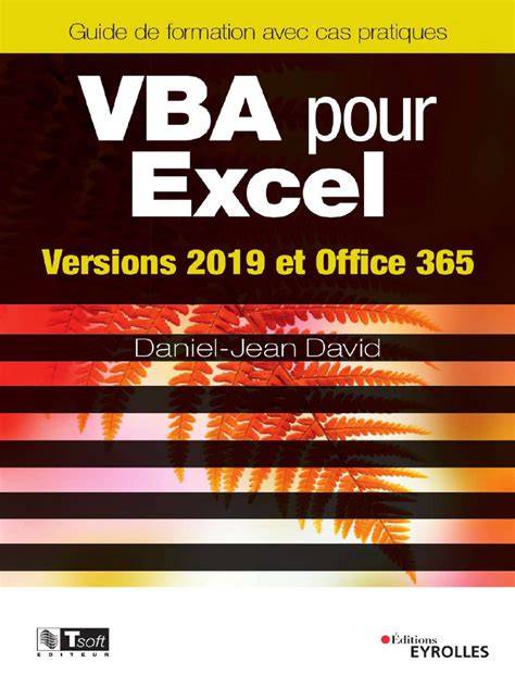 vba pour excel versions 2019 et office 365 les gu