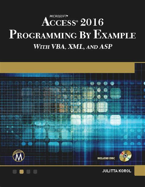 Read Online Vba Programming With Microsoft Access 2016 