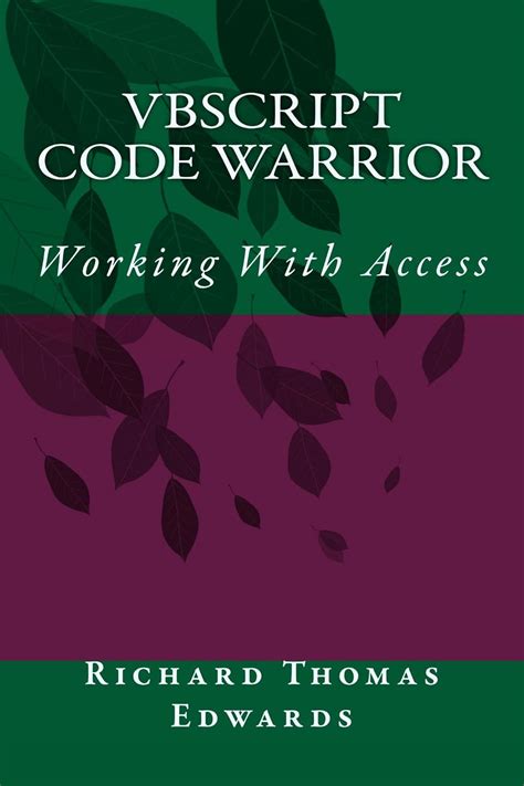 Vbscript Code Warrior Working With Ado English Ed