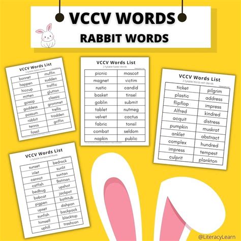 Vcccv Word List
