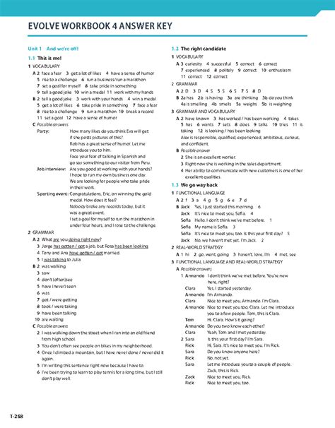 Vce Evolve Answer Key