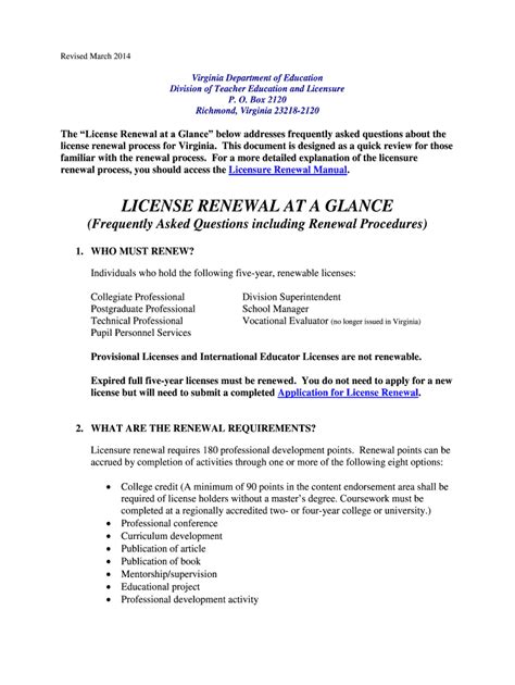 Vdoe Licensure Query