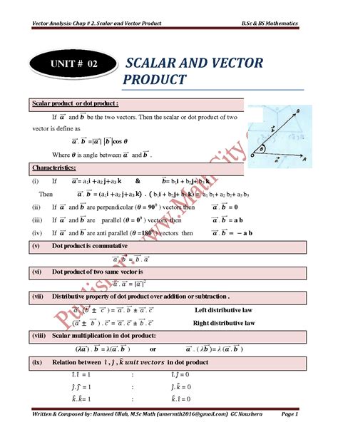 Read Vector Analysis Mathematics For Bsc Chapter 2 