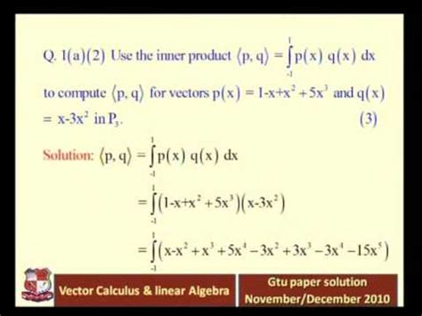 Download Vector Calculus Linear Algebra Gtu Paper Solution 