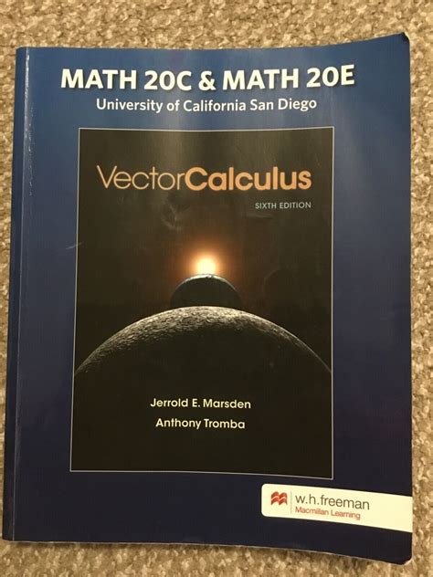 Read Online Vector Calculus Marsden Tromba 6Th Edition Pdf 