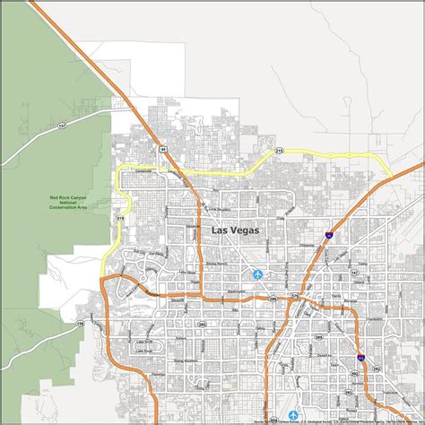 Vegas Nevada Map
