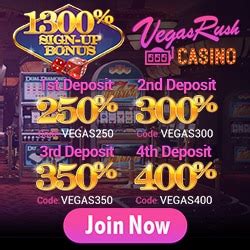 vegas rush casino $300 free chip 100