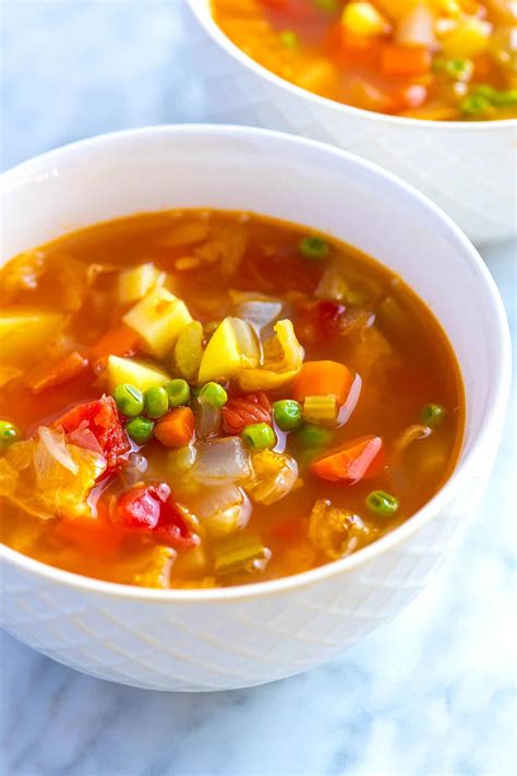 Vegetable Soup Ingredients