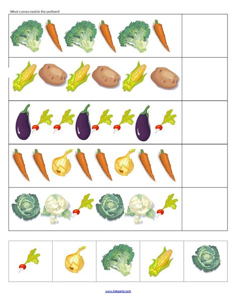 Vegetable Worksheets For Preschool   Vegetable Themed Math Worksheets The Teaching Aunt - Vegetable Worksheets For Preschool