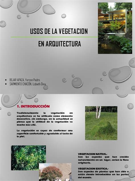 vegetacion en arquitectura pdf