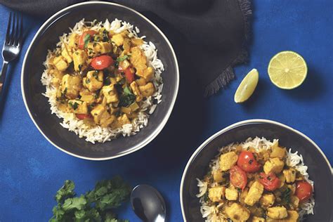 vegetarisk kyckling curry