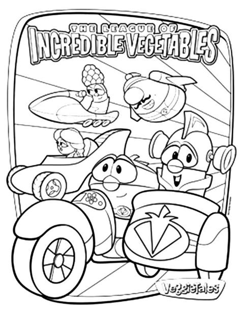 veggietales coloring pages larryboy Fiona Pacheco