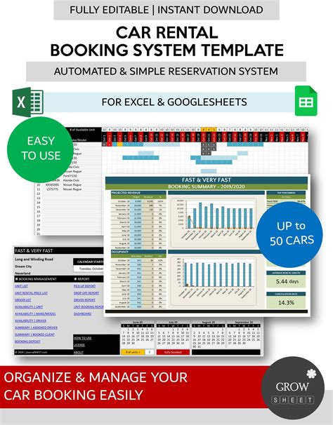 vehicle booking form template excel