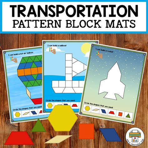 Vehicles And Transportation Pattern Block Printables Vehicles Worksheet For Preschool - Vehicles Worksheet For Preschool