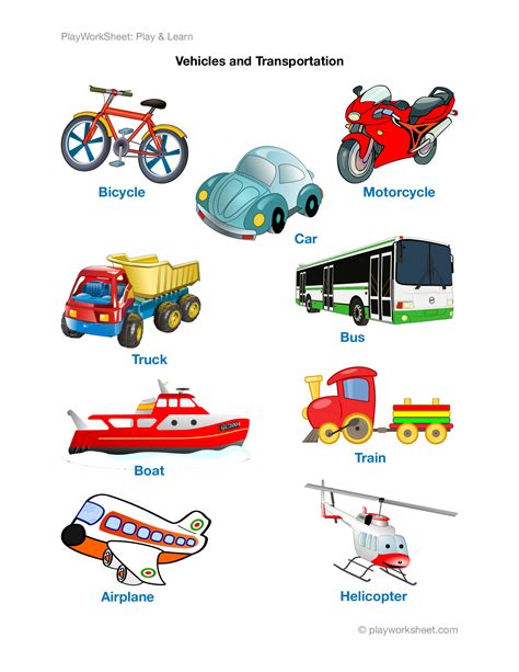 Vehicles Worksheet Free Printable Pdf For Children Kids Vehicles Worksheet For Preschool - Vehicles Worksheet For Preschool
