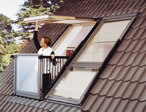 Velux Cabrio Balcony Windows Fold Out Balcony Skylight - Fold Out Balcony Skylight