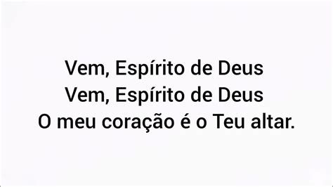 Vem Espirito De Deus