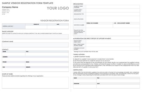 Vendor Registration Form