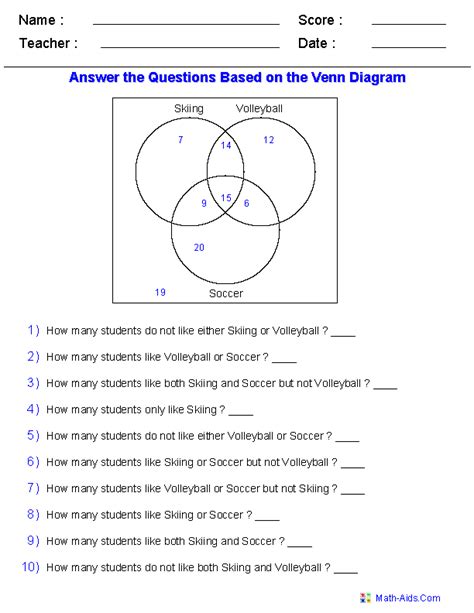Venn Diagram Worksheets Math Aids Com Math Venn Diagram Worksheet - Math Venn Diagram Worksheet