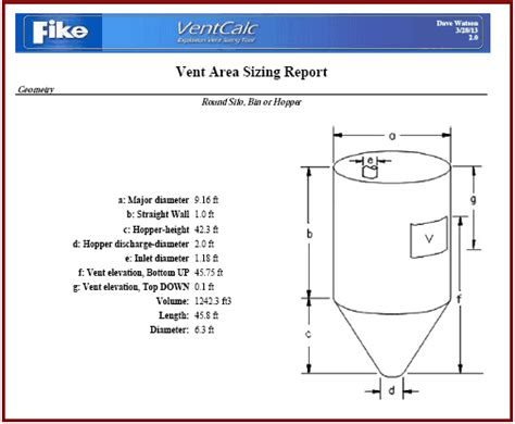 Vent Sizing Calculation For Tank