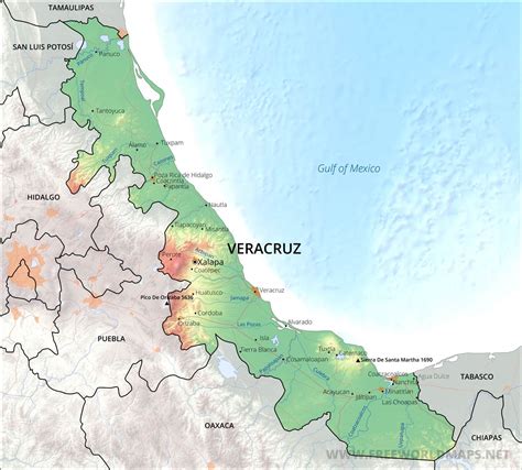 Veracruz Mexico Map