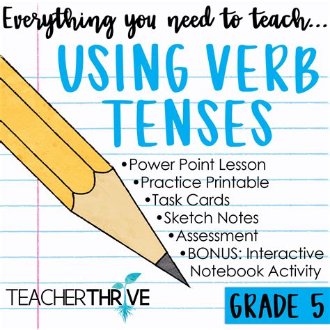  Verb Tenses 5th Grade - Verb Tenses 5th Grade