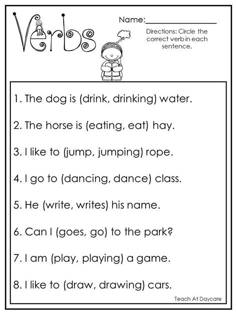 Verb Worksheets 2nd Grade Verbs Worksheets For 2nd Grade - Verbs Worksheets For 2nd Grade